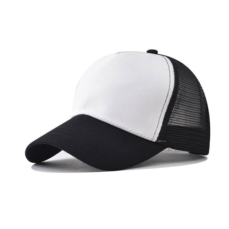 Заказать бело-черную бейсболку - оптом от производителя - Бело-черный