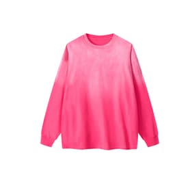 Заказать розовый лонгслив с градиентом - оптом, размер 2XL - Розовый