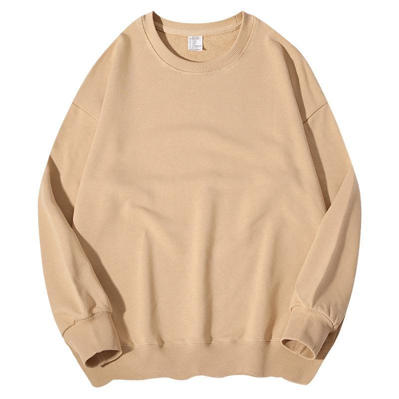 Заказать оптом бежевый свитшот оверсайз - по топ цене, размер M - Бежевый