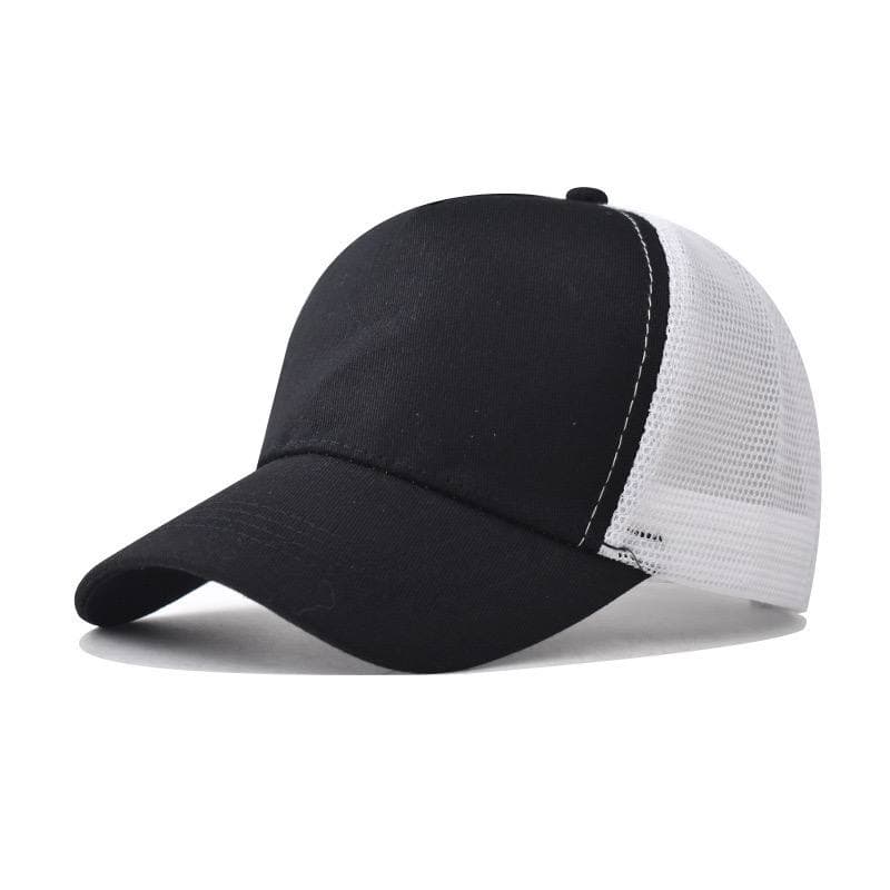 Заказать черно-белую бейсболку - оптом от производителя - Черно-белый