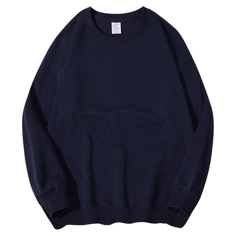 Заказать оптом темно-синий свитшот оверсайз - по топ цене, размер M - Темно-синий