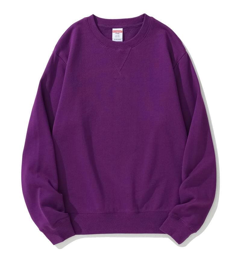 Свитшот фиолетовый классический - купить оптом по низким ценам - Фиолетовый