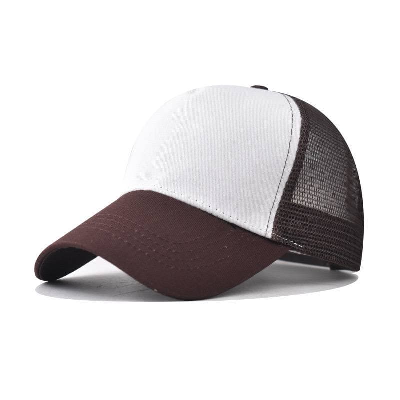 Заказать коричнево-белую бейсболку - оптом от производителя - Коричнево-белый