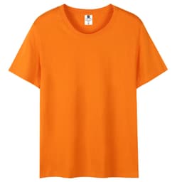 Купить базовую оранжевую футболку оптом с доставкой - Оранжевый