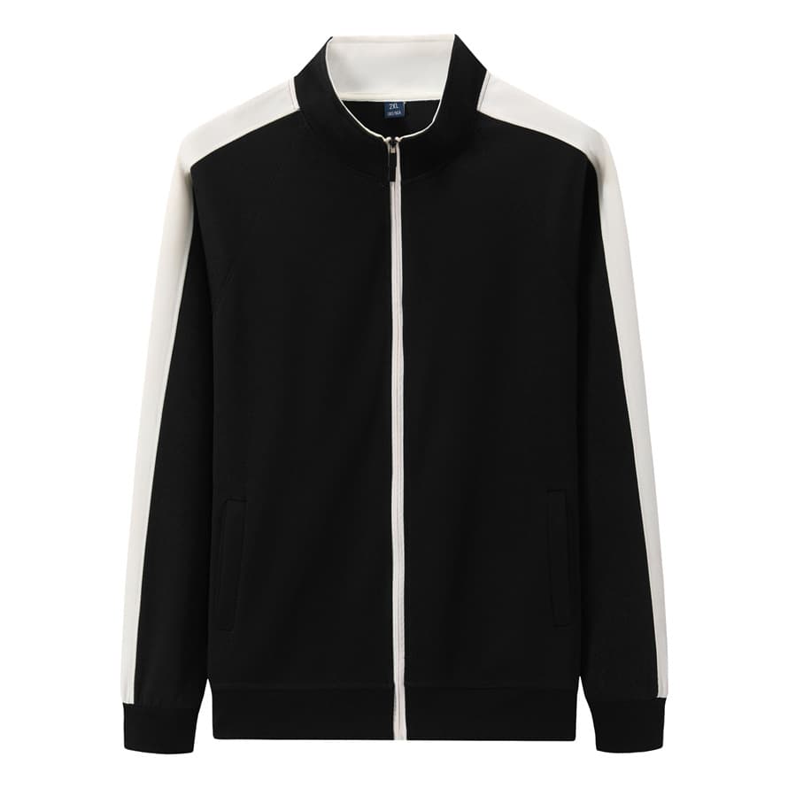 Олимпийка черно-белая - заказать оптом по выгодным ценам - Черно-белый