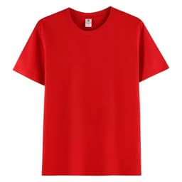 Купить базовую красную футболку оптом с доставкой - Красный