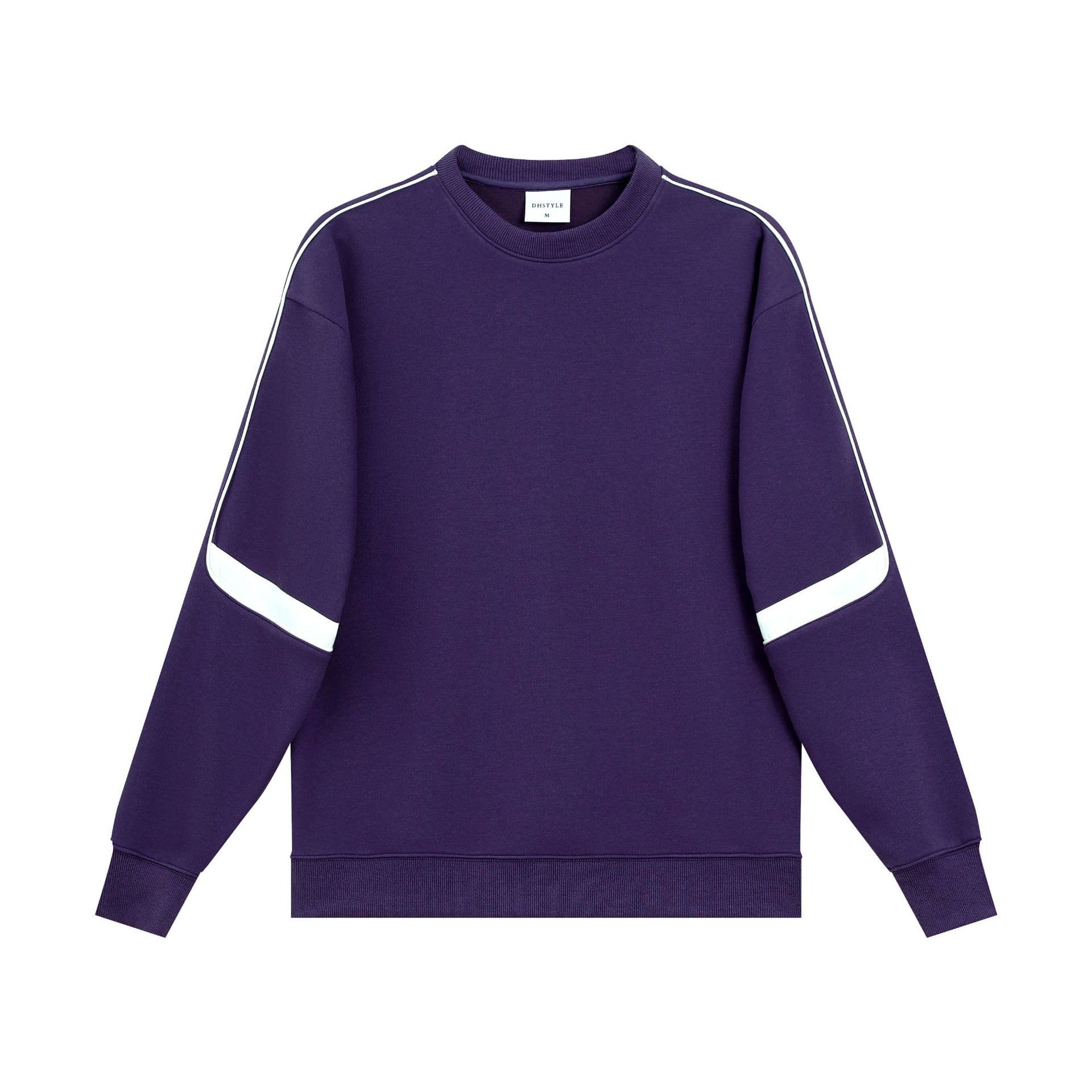 Купить свитшот с полосками - оптом с доставкой, цвет фиолетовый - Фиолетовый