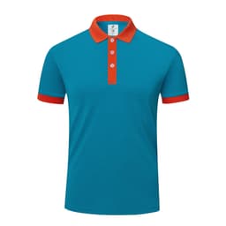 Голубое поло купить оптом за 729 рублей, размер 2XL - Голубой