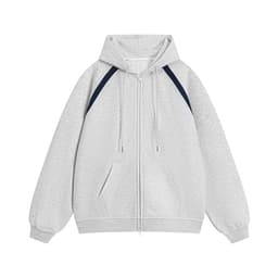 Заказать белое худи с молнией оптом по топ цене, размер 2XL - Белый