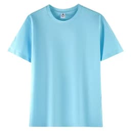 Купить базовую голубую футболку оптом с доставкой - Голубой