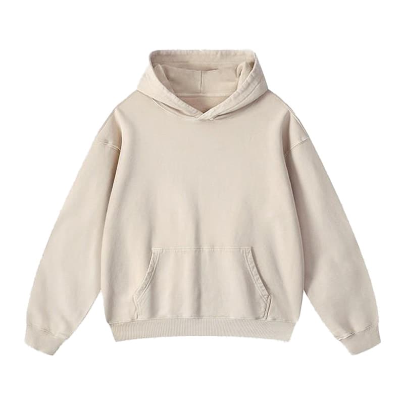 Бежевое худи варенка оверсайз - купить оптом от производителя - Бежевый