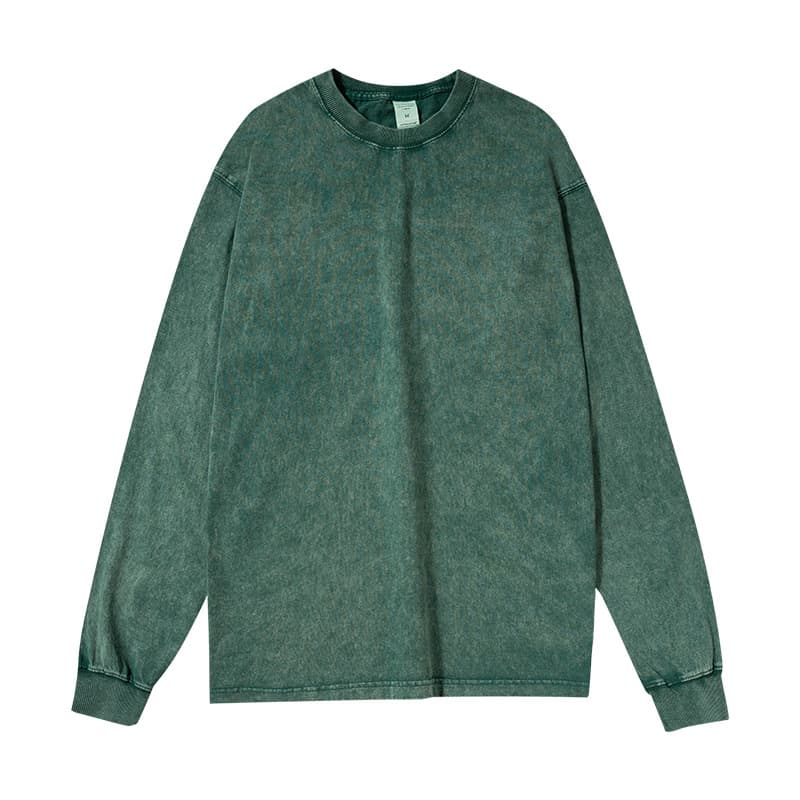 Купить лонгслив варенку оптом по низким ценам, цвет зеленый - Зеленый