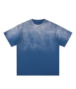 Футболка варенка с градиентом заказать оптом, синяя, размер L - Синий