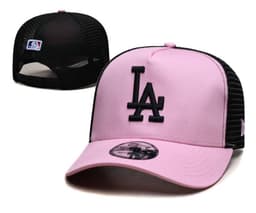 Заказать розовую бейсболку LA оптом по лучшим ценам - Розовый
