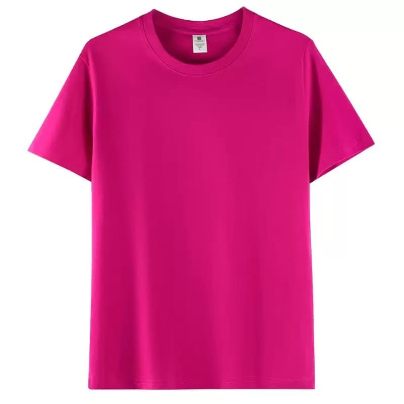 Купить базовую розовую футболку оптом с доставкой - Розовый