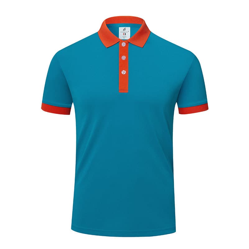 Голубое поло купить оптом за 729 рублей, размер S - Голубой