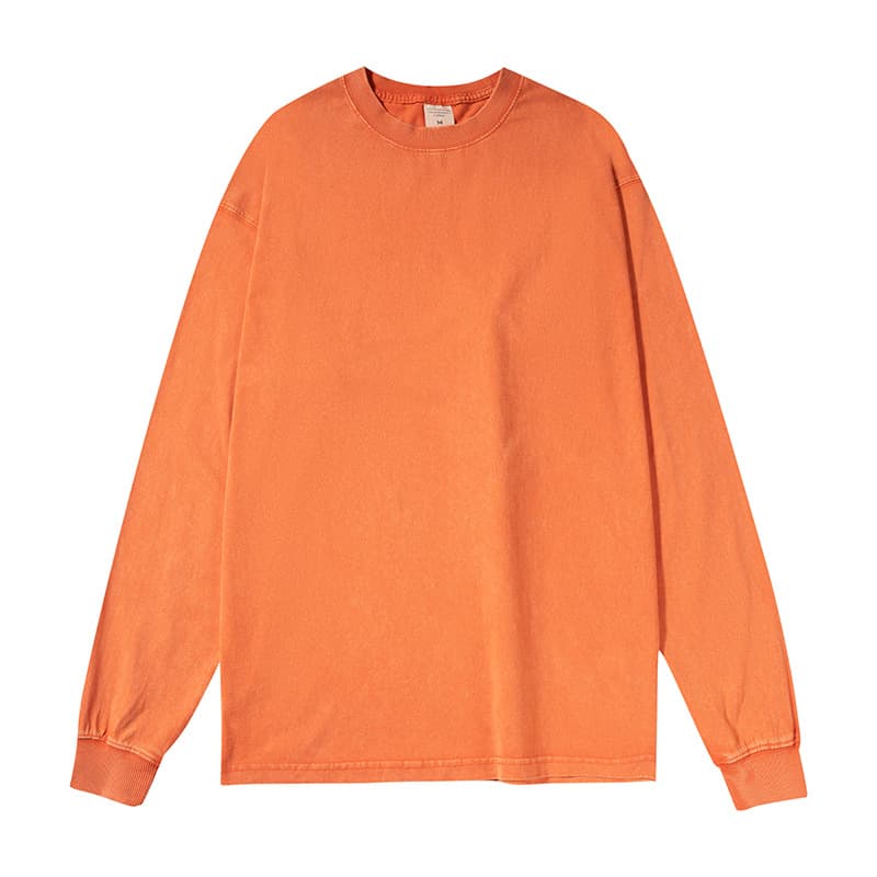 Купить лонгслив варенку оптом по низким ценам, цвет оранжевый - Оранжевый