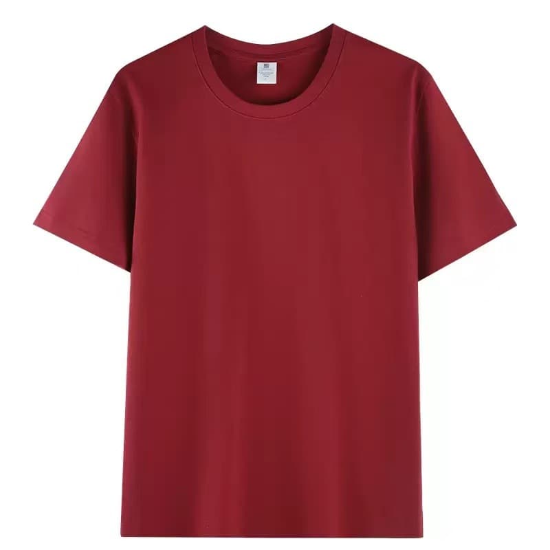Купить базовую рубиновую футболку оптом с доставкой - Рубиновый