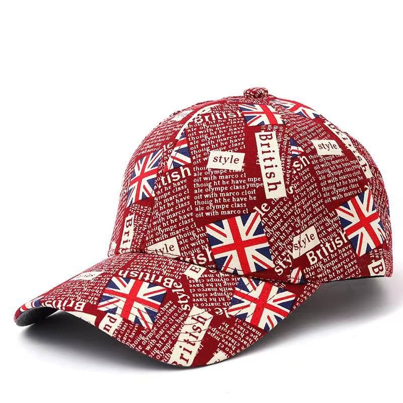 Бейсболка British (Красный, размер 54-60)