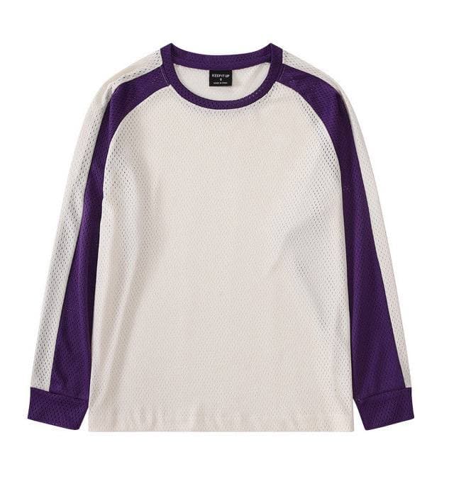 Купить свитшот сетчатый - оптом от производителя, фиолетовый цвет - Фиолетовый