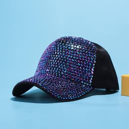 Бейсболку стразы заказать оптом за 309 руб, цвет фиолетовый - Фиолетовый