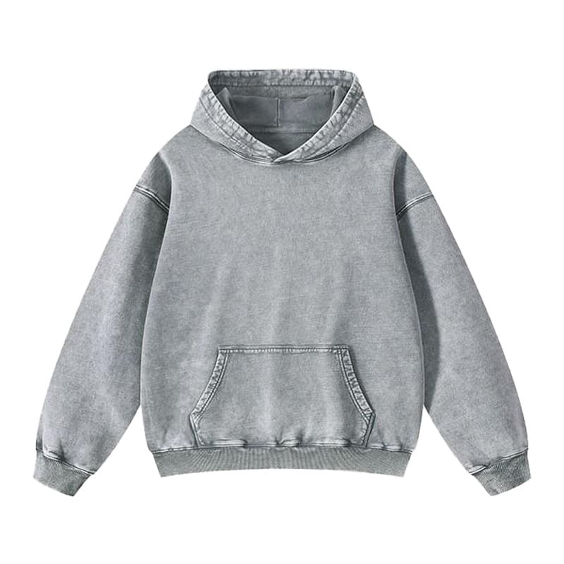 Серое худи варенка оверсайз - купить оптом от производителя - Серый