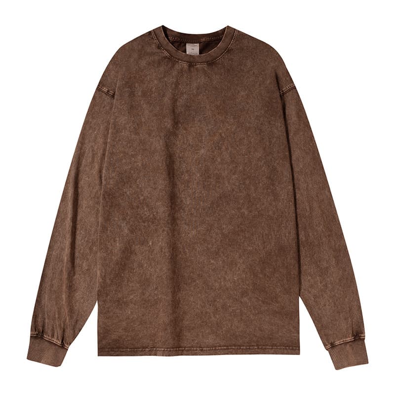 Купить лонгслив варенку оптом по низким ценам, цвет коричневый - Коричневый