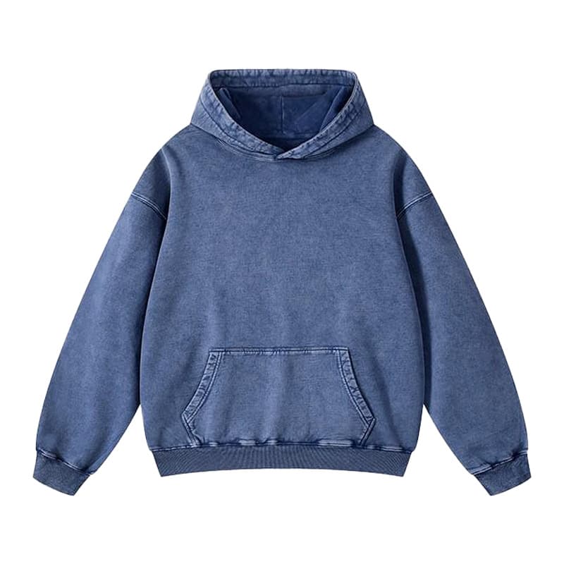 Синее худи варенка оверсайз - купить оптом от производителя - Синий