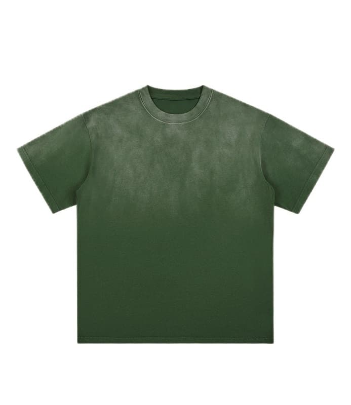 Футболка варенка с градиентом заказать оптом, зеленая, размер L - Зеленый