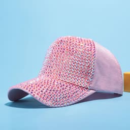 Бейсболку стразы заказать оптом за 309 руб, цвет розовый - Розовый