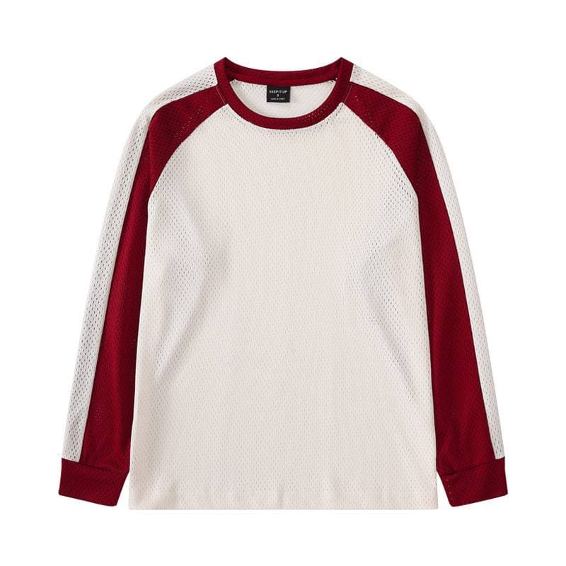 Купить свитшот сетчатый - оптом от производителя, красный цвет - Красный