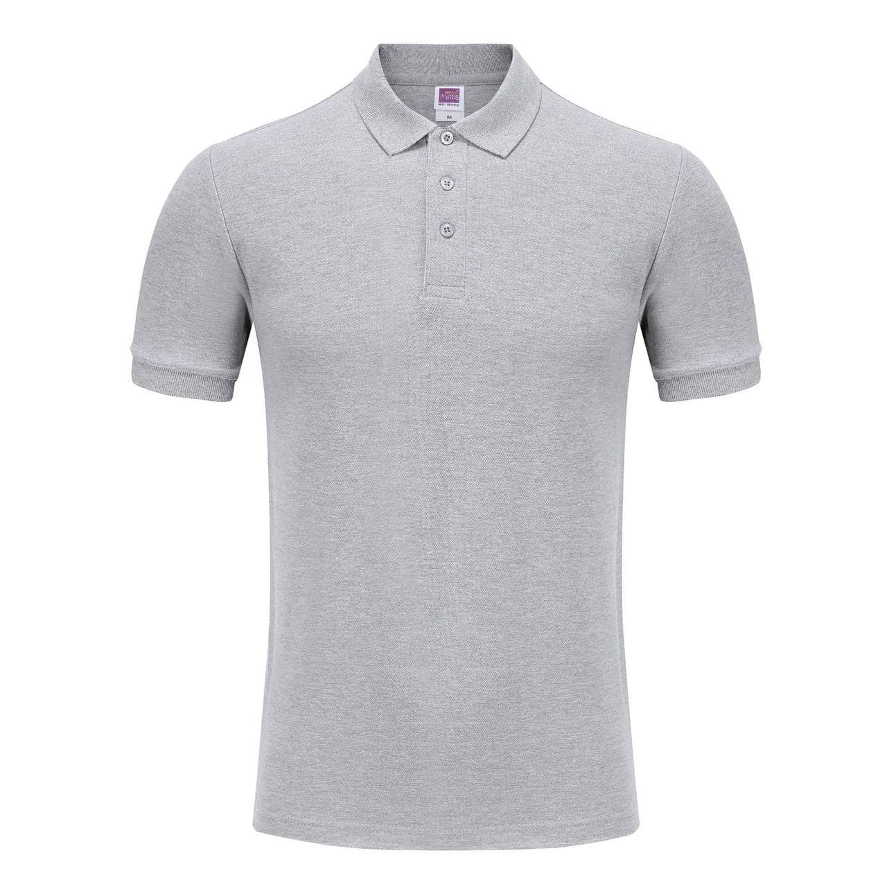 Купить серое хлопковое поло от производителя, размер S - Серый